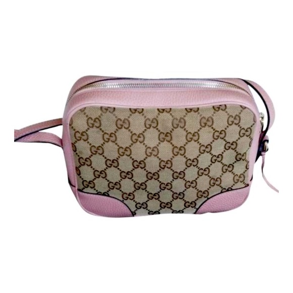 Gucci Handbags - Authentic GUCCI crossbody/ pink genuine leather